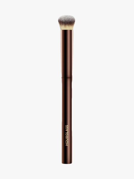 Hourglass Vanish Seamless Finish Concealer Brush brown chrome concealer brush on light gray background